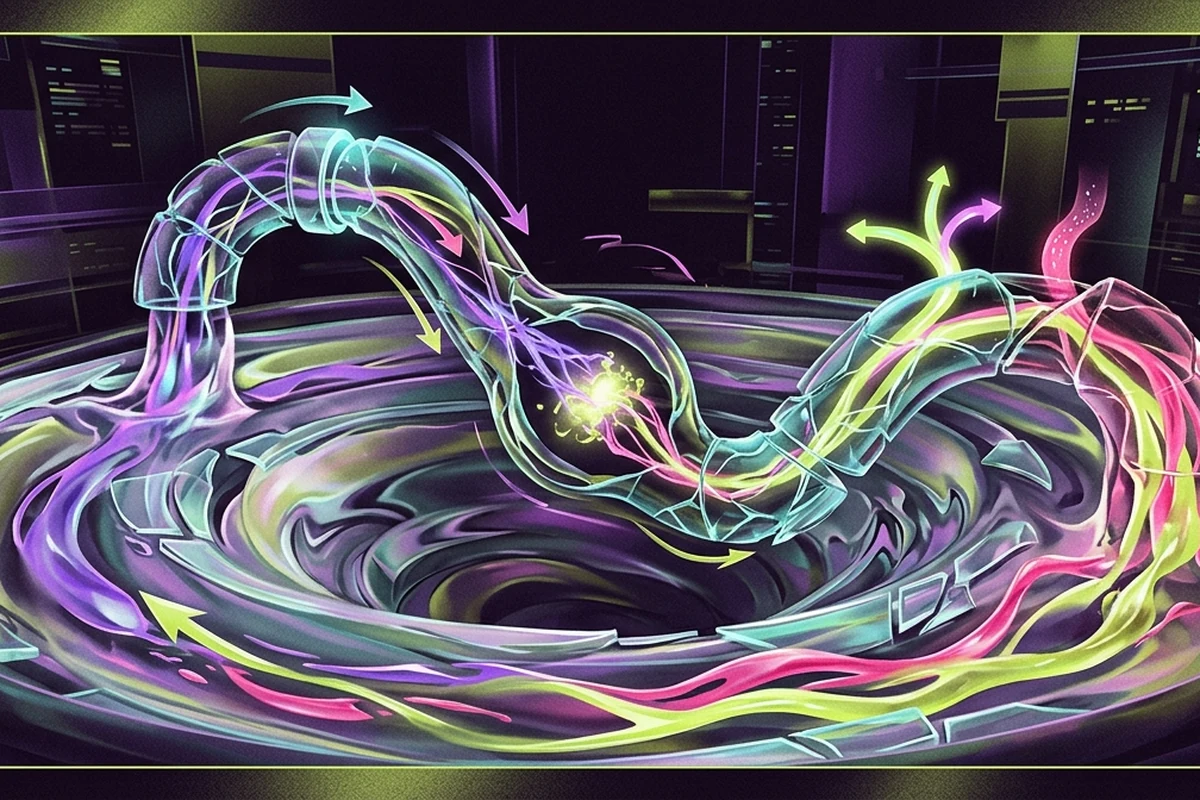 Shallow token pool bending a MONSTA trade route into visible price impact and slippage